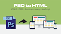 convert PSD to responsive HTML5 bootstrap