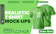 create realistic tshirt mockups