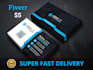 create 4 different business card design within 6 hours