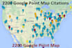 create 8000 google point map citations