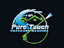 design pressure washing cleaning logo