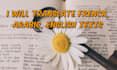 translate french, arabic, english texts