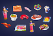 design unique game UI icons, buttons and assets