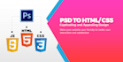 convert psd to html css responsive website