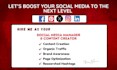 be your social media marketing manager and content creator