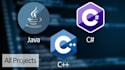 code your java,c sharp and cpp projects