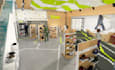 do 3d interior for your commercial store, shop, retail