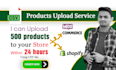 edit CSV file and import your products on shopify store
