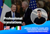translate your content from english to italian and from italian to english