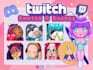 draw custom twitch  discord emotes or sub badges