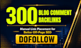 do high quality dofollow blog comment backlinks off page SEO