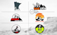 make 2 hand draw mtb, bmx, modern bike, road logo in 5 hr