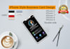 design iphone style business card