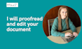 proofread and edit your document