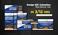 design and create GIF animation web banner ads
