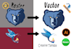 convert, vectorize, trace, redraw, recreate logo or image in adobe illustrator