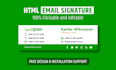 editable HTML email signature for gmail, outlook, macmail