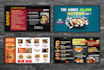design tv screen menu or digital menu design