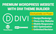 build divi wordpress website, divi website design or redesign using divi theme