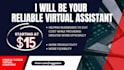 be your virtual assistant for admin support