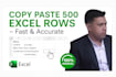 do manual copy paste of 500 excel rows data entry accurately