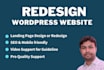professionally changes redesign, revamp wordpress website