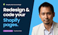 redesign and optimize your shopify store or website to improve conversion and UX