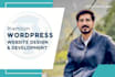 fast setup wordpress website or redesign wordpress website