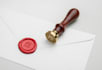 do a wax seal effect of your logo