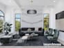 create 3d model and render one interior design per room