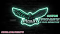 design animated twitch stream overlay, twitch logo, panels, screens, alerts