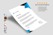 design professional letterhead with editable word format