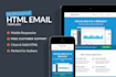 design responsive HTML email template