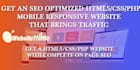 create an SEO optimized pure html css php custom website