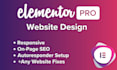 design wordpress website with elementor
