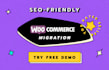 do woocommerce wordpress migration of data design and seo