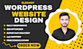 do wordpress website development, design redesign business website or blog
