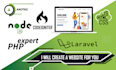 develop or fix your laravel, PHP, javascript, bootstrap web app