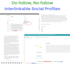 do dofollow, nofollow interlinkable social profiles