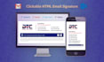 eye catching design and html email signature