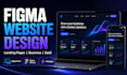 create figma website design and landing page ui ux
