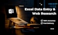 do excel data entry and web research, find email address