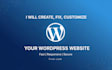 create, fix, customize your wordpress website