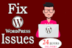 fix wordpress issues, develop website