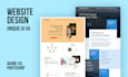 design high end landing page, website or user interface