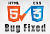 fix your html5, css3,bootsrap,js bug