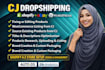 upload products to shopify woocommerce store from cj dropshipping autods zendrop