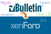 convert vbulletin to xenforo forum