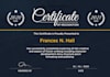 do professional, modern certificate designs in 14 hours
