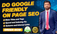 do google friendly on page seo optimization